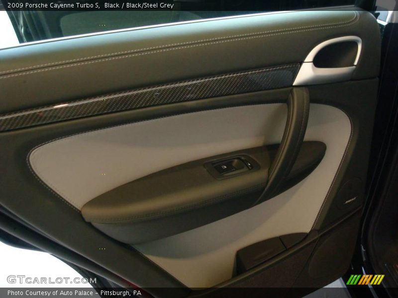 Black / Black/Steel Grey 2009 Porsche Cayenne Turbo S