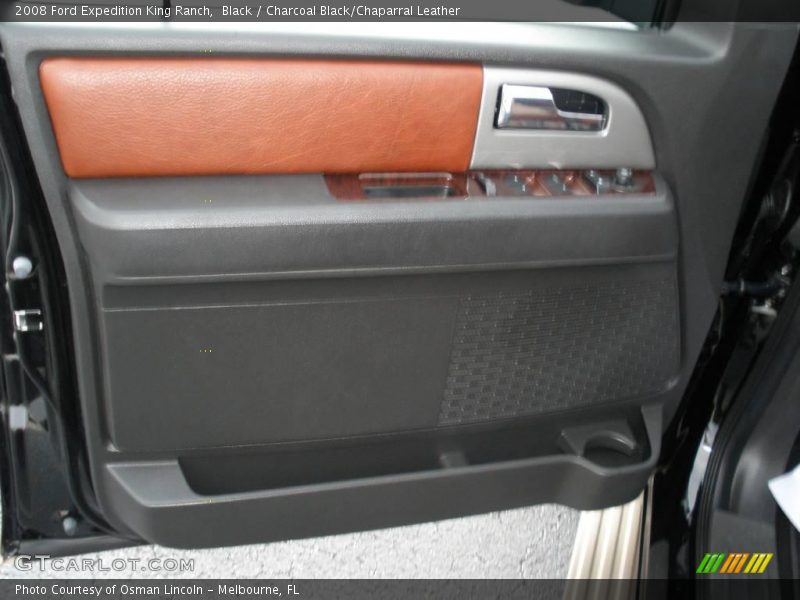 Black / Charcoal Black/Chaparral Leather 2008 Ford Expedition King Ranch