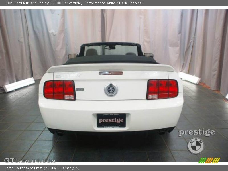 Performance White / Dark Charcoal 2009 Ford Mustang Shelby GT500 Convertible