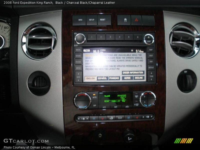 Black / Charcoal Black/Chaparral Leather 2008 Ford Expedition King Ranch