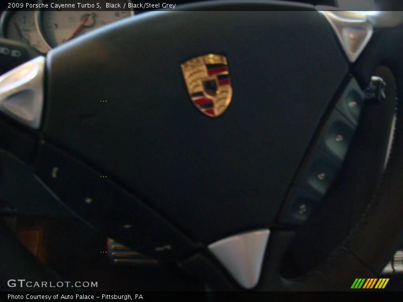Black / Black/Steel Grey 2009 Porsche Cayenne Turbo S