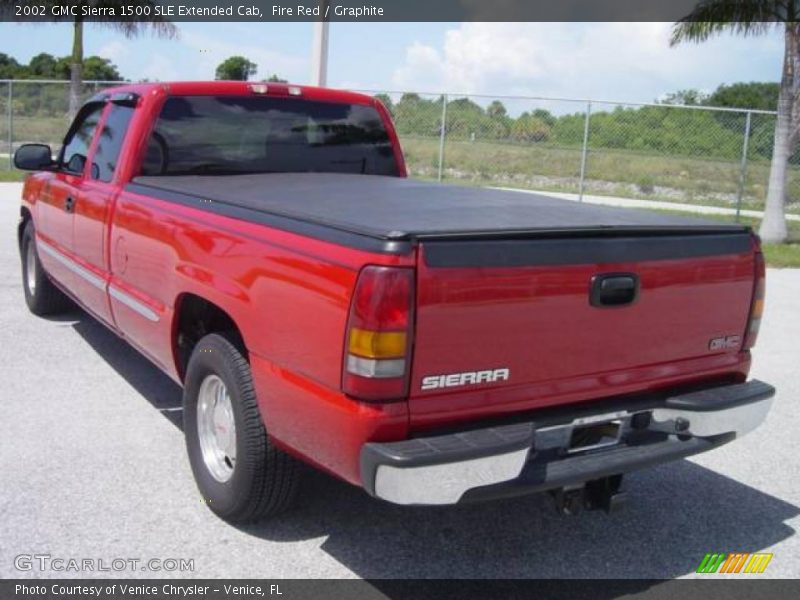 Fire Red / Graphite 2002 GMC Sierra 1500 SLE Extended Cab