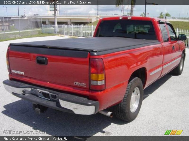 Fire Red / Graphite 2002 GMC Sierra 1500 SLE Extended Cab