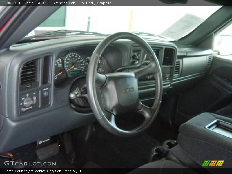 Fire Red / Graphite 2002 GMC Sierra 1500 SLE Extended Cab