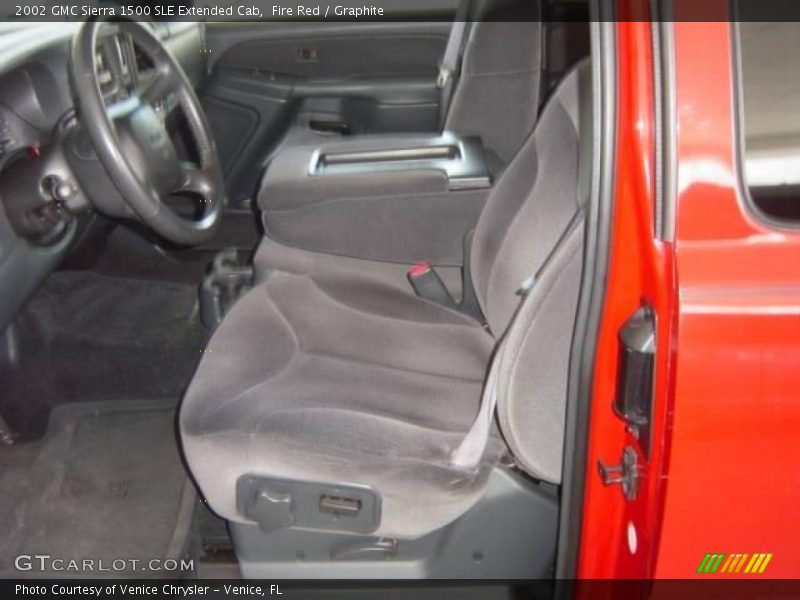 Fire Red / Graphite 2002 GMC Sierra 1500 SLE Extended Cab
