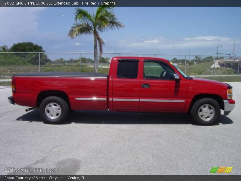 Fire Red / Graphite 2002 GMC Sierra 1500 SLE Extended Cab