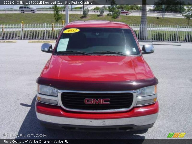 Fire Red / Graphite 2002 GMC Sierra 1500 SLE Extended Cab