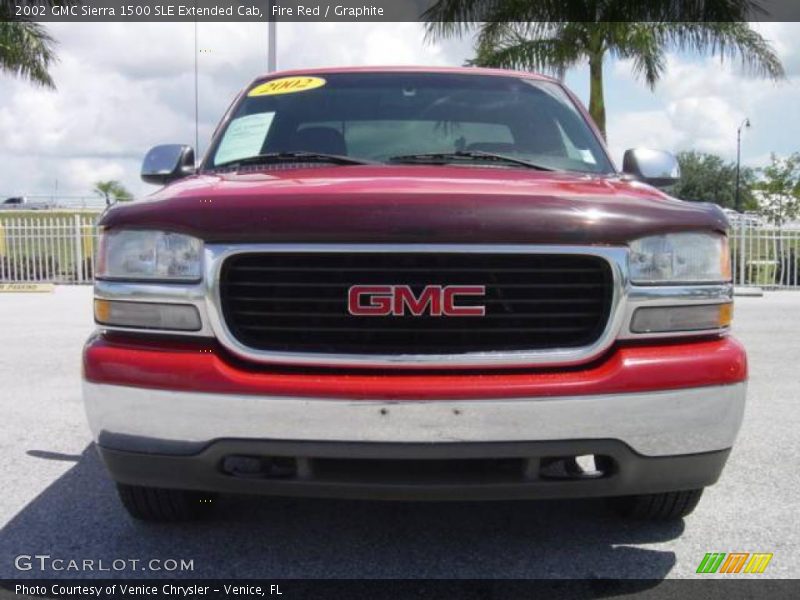 Fire Red / Graphite 2002 GMC Sierra 1500 SLE Extended Cab