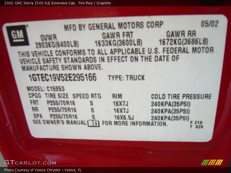 Fire Red / Graphite 2002 GMC Sierra 1500 SLE Extended Cab