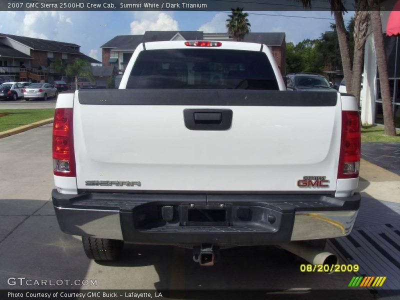 Summit White / Dark Titanium 2007 GMC Sierra 2500HD Crew Cab