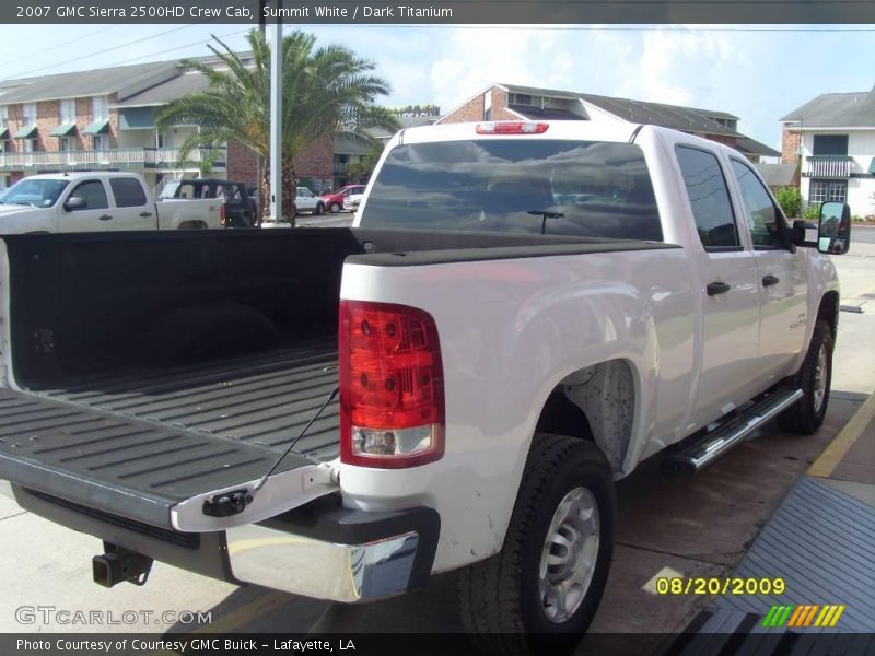 Summit White / Dark Titanium 2007 GMC Sierra 2500HD Crew Cab