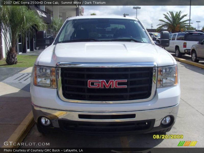 Summit White / Dark Titanium 2007 GMC Sierra 2500HD Crew Cab