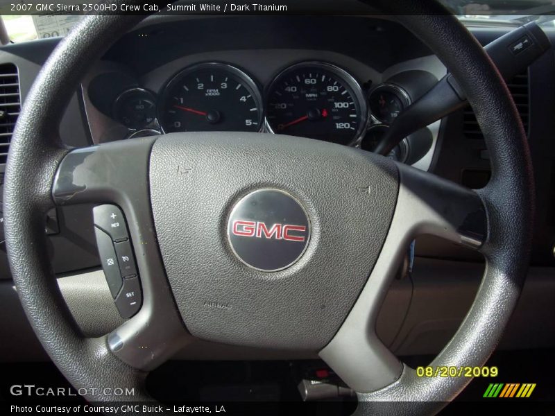 Summit White / Dark Titanium 2007 GMC Sierra 2500HD Crew Cab