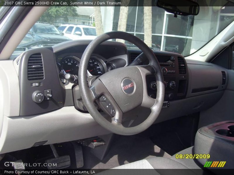 Summit White / Dark Titanium 2007 GMC Sierra 2500HD Crew Cab