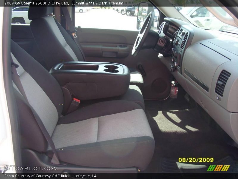 Summit White / Dark Titanium 2007 GMC Sierra 2500HD Crew Cab