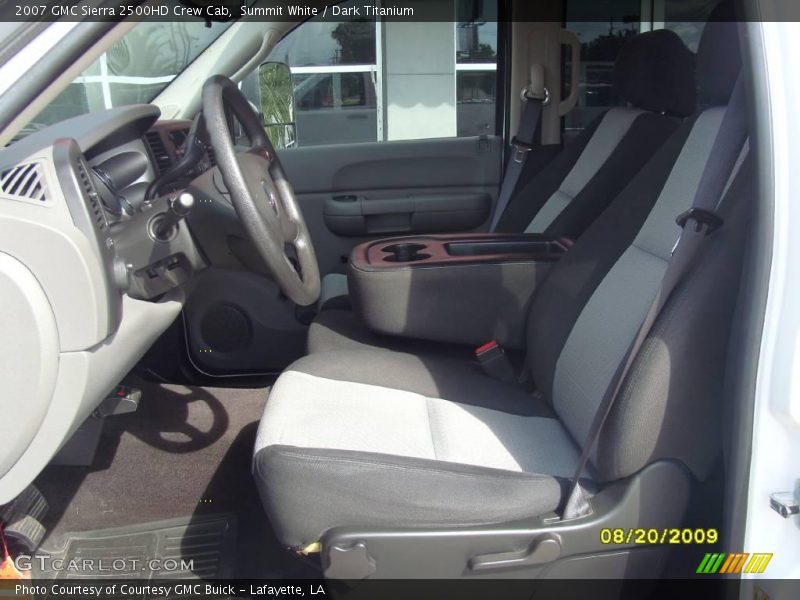 Summit White / Dark Titanium 2007 GMC Sierra 2500HD Crew Cab