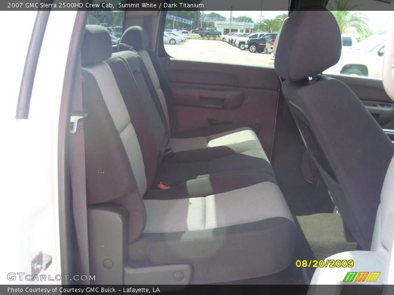 Summit White / Dark Titanium 2007 GMC Sierra 2500HD Crew Cab