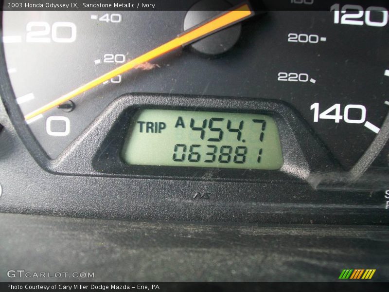 Sandstone Metallic / Ivory 2003 Honda Odyssey LX