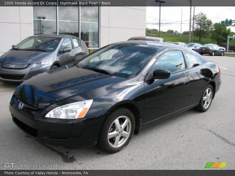 Nighthawk Black Pearl / Black 2005 Honda Accord EX Coupe
