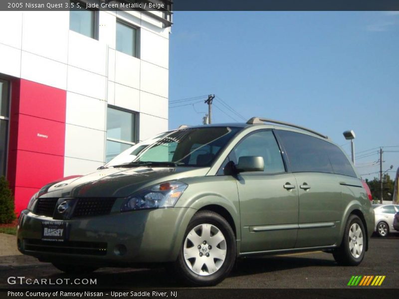 Jade Green Metallic / Beige 2005 Nissan Quest 3.5 S