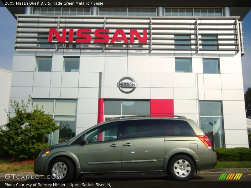 Jade Green Metallic / Beige 2005 Nissan Quest 3.5 S