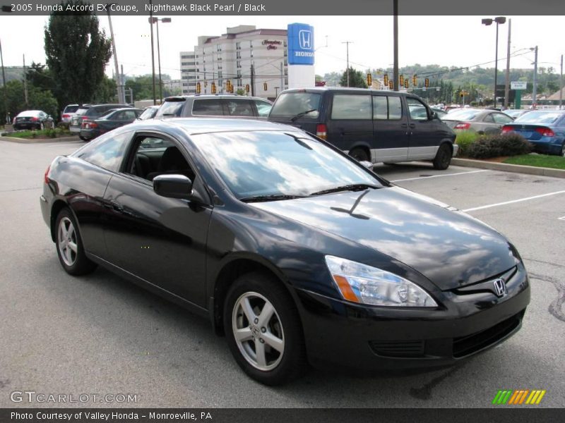 Nighthawk Black Pearl / Black 2005 Honda Accord EX Coupe