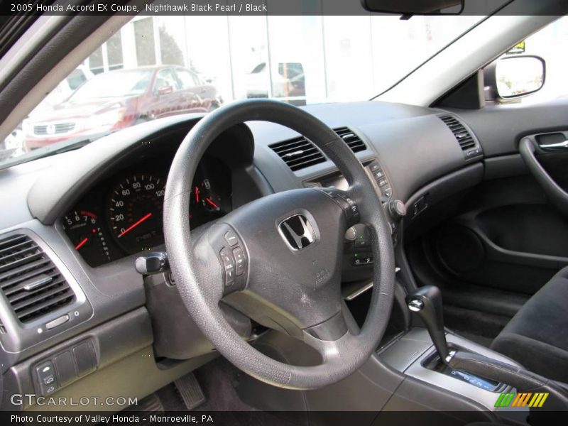 Nighthawk Black Pearl / Black 2005 Honda Accord EX Coupe