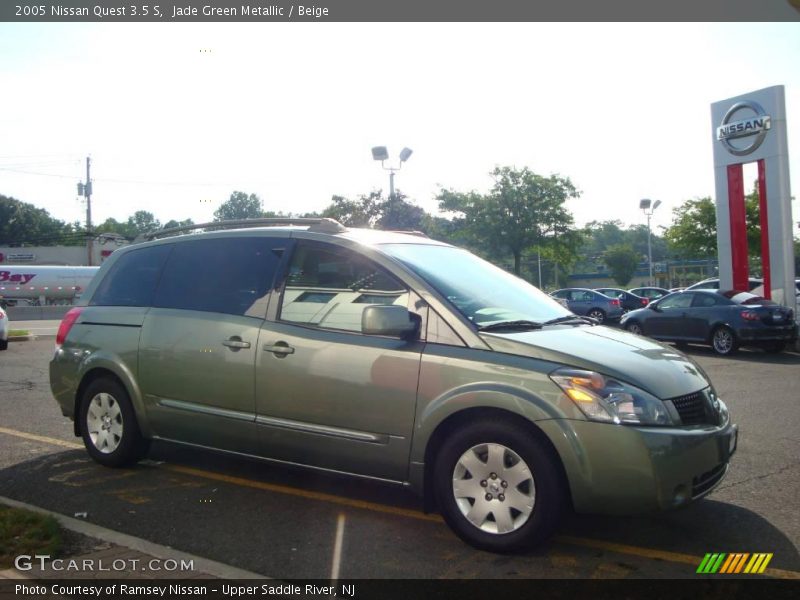 Jade Green Metallic / Beige 2005 Nissan Quest 3.5 S