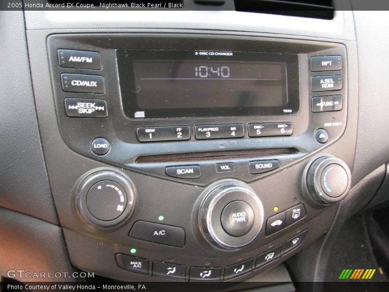 Nighthawk Black Pearl / Black 2005 Honda Accord EX Coupe