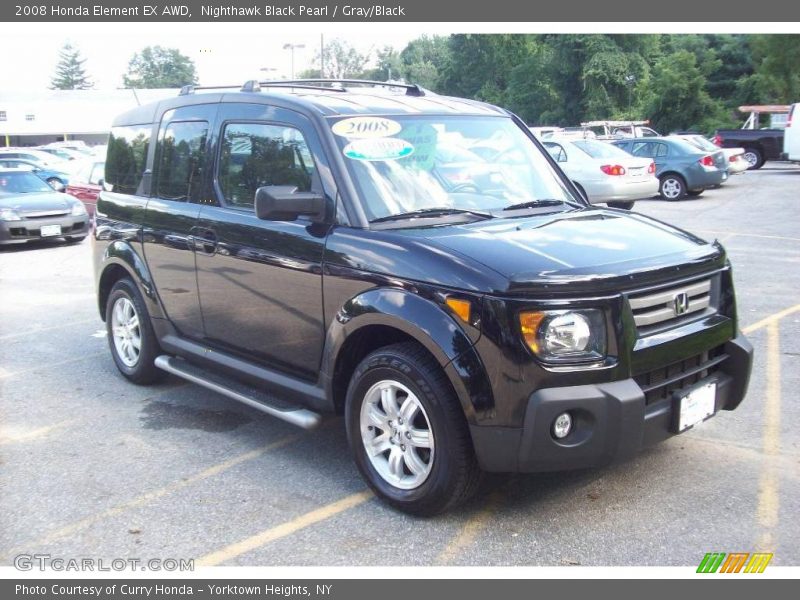 Nighthawk Black Pearl / Gray/Black 2008 Honda Element EX AWD