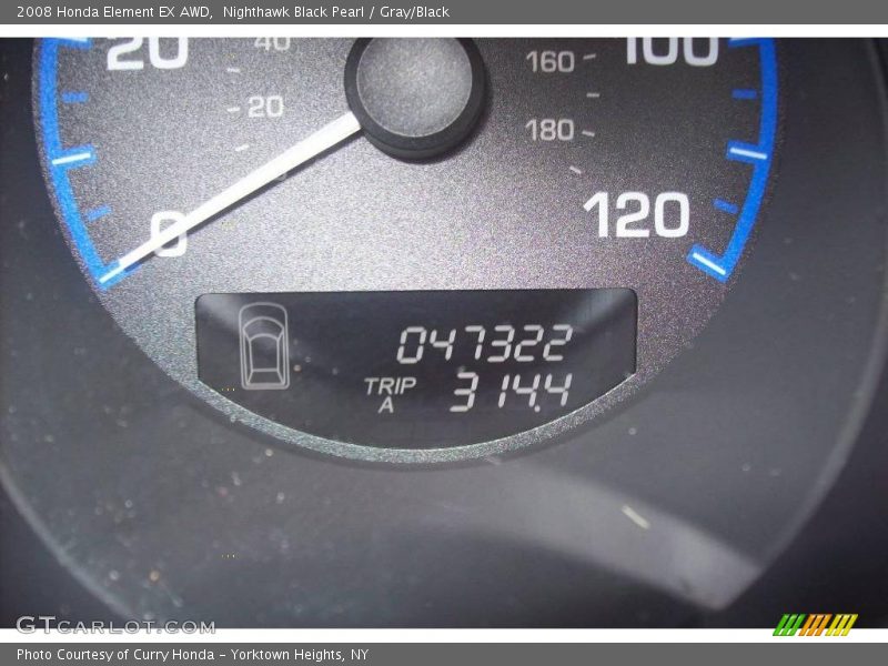 Nighthawk Black Pearl / Gray/Black 2008 Honda Element EX AWD
