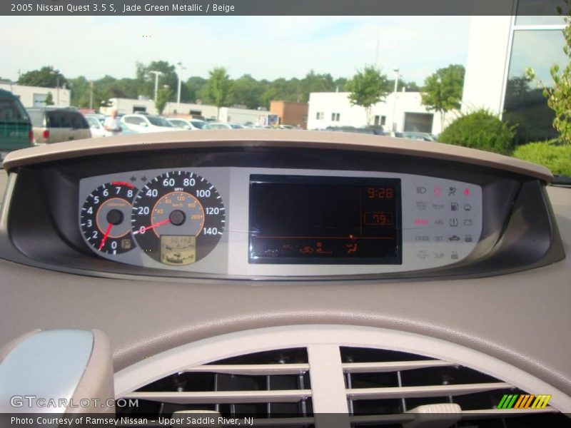 Jade Green Metallic / Beige 2005 Nissan Quest 3.5 S