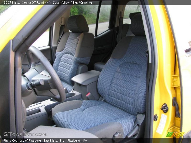 Solar Yellow / Blue/Graphite 2005 Nissan Xterra Off Road 4x4