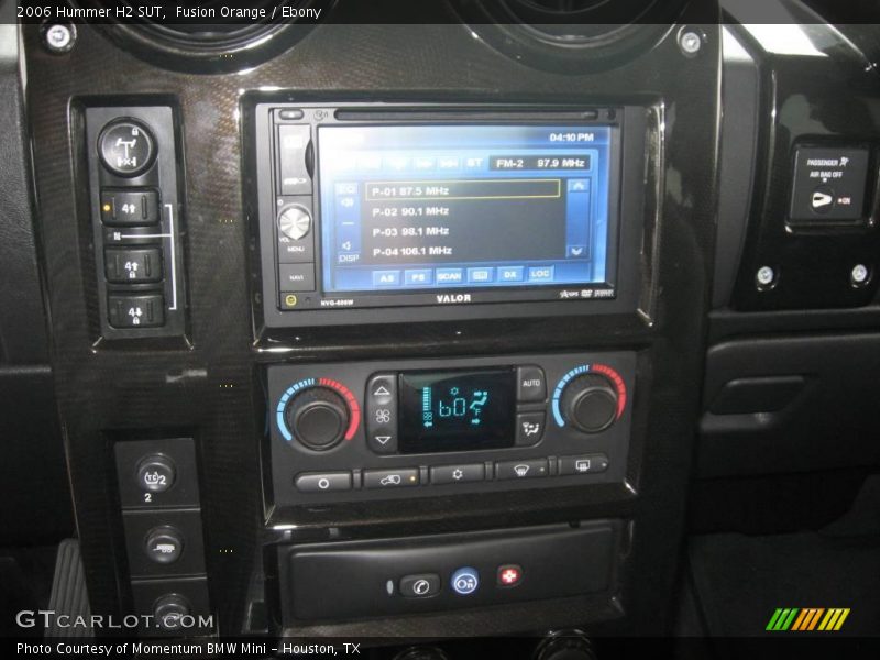 Fusion Orange / Ebony 2006 Hummer H2 SUT