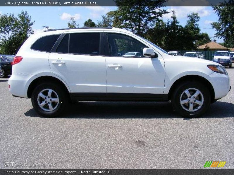 Arctic White / Beige 2007 Hyundai Santa Fe GLS 4WD