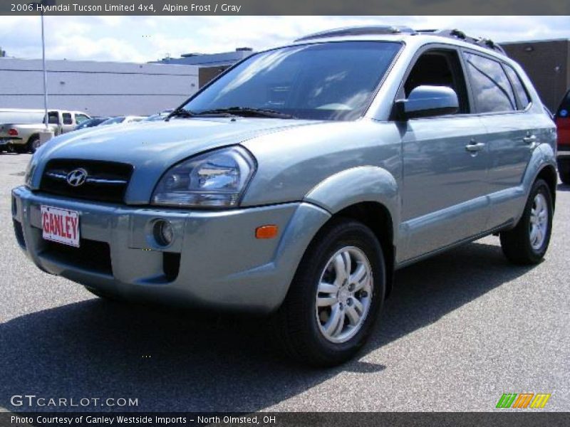 Alpine Frost / Gray 2006 Hyundai Tucson Limited 4x4