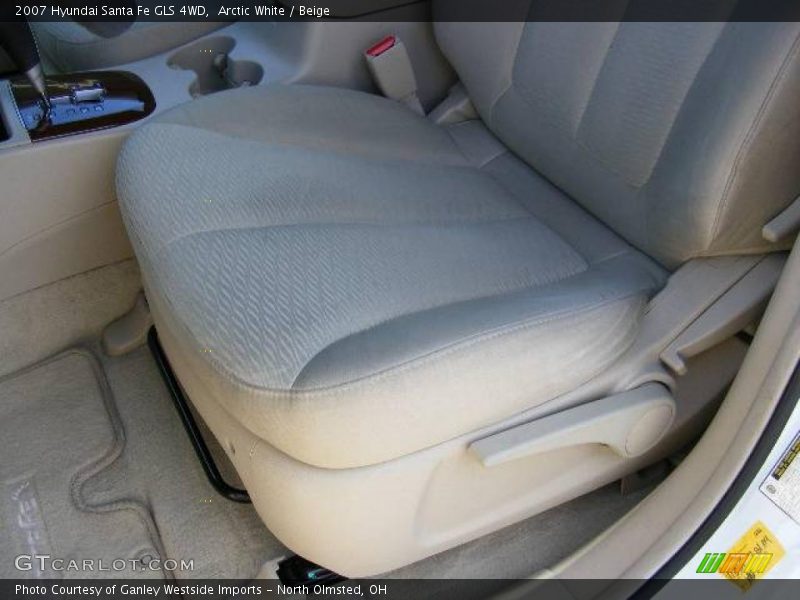 Arctic White / Beige 2007 Hyundai Santa Fe GLS 4WD