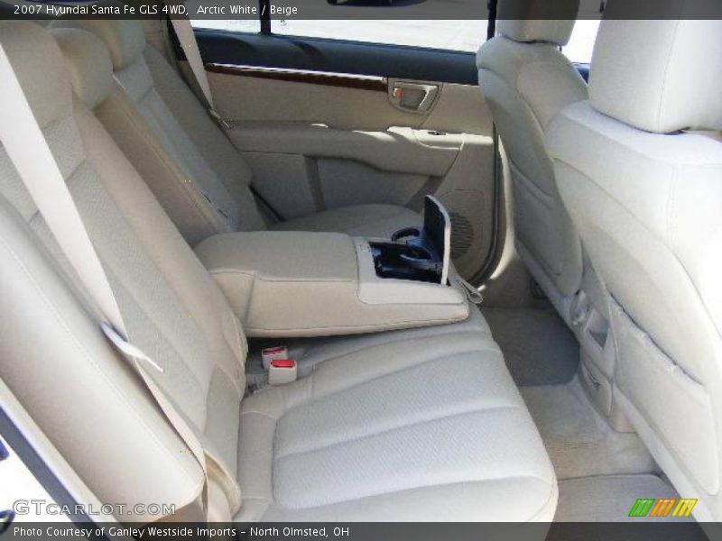 Arctic White / Beige 2007 Hyundai Santa Fe GLS 4WD
