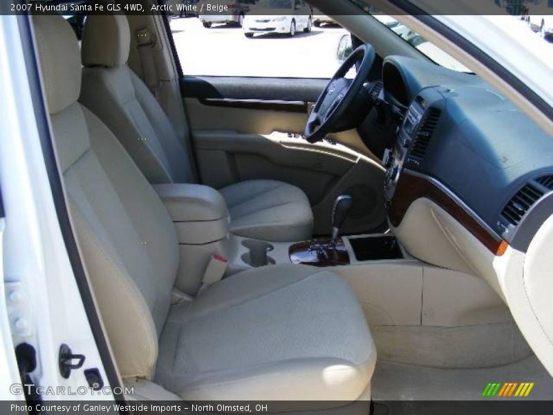Arctic White / Beige 2007 Hyundai Santa Fe GLS 4WD