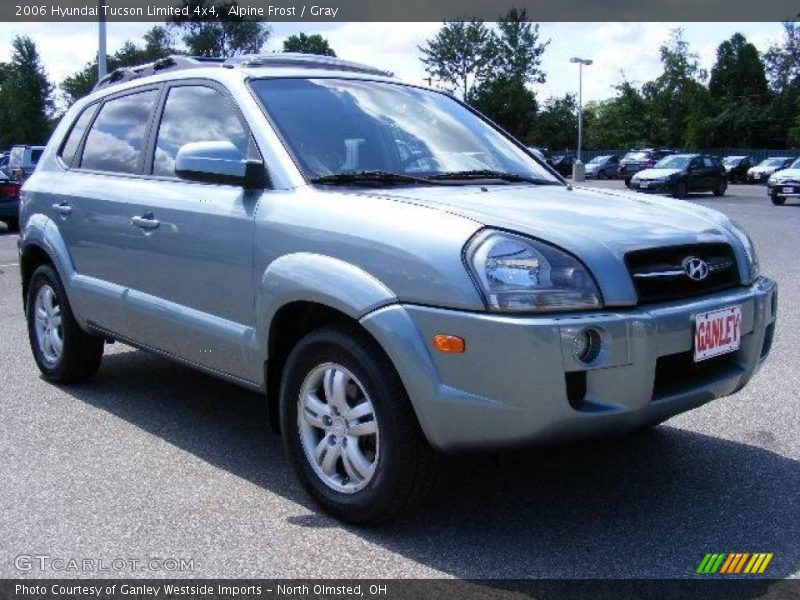 Alpine Frost / Gray 2006 Hyundai Tucson Limited 4x4