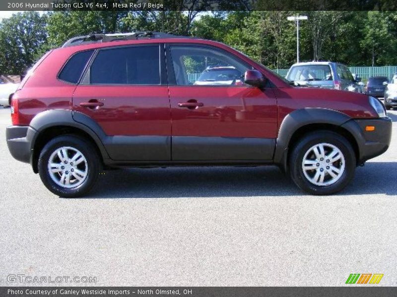 Mesa Red / Beige 2006 Hyundai Tucson GLS V6 4x4