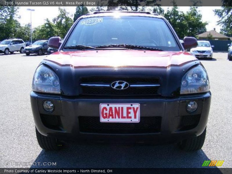 Mesa Red / Beige 2006 Hyundai Tucson GLS V6 4x4