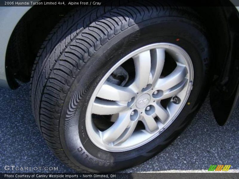 Alpine Frost / Gray 2006 Hyundai Tucson Limited 4x4