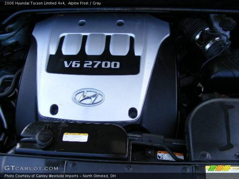 Alpine Frost / Gray 2006 Hyundai Tucson Limited 4x4