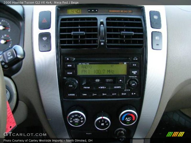 Mesa Red / Beige 2006 Hyundai Tucson GLS V6 4x4