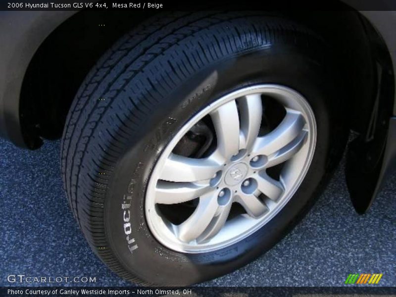 Mesa Red / Beige 2006 Hyundai Tucson GLS V6 4x4