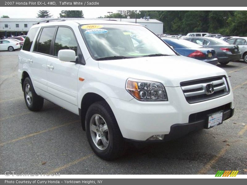 Taffeta White / Saddle 2007 Honda Pilot EX-L 4WD