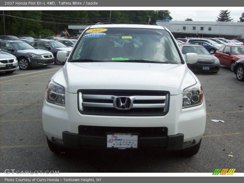 Taffeta White / Saddle 2007 Honda Pilot EX-L 4WD