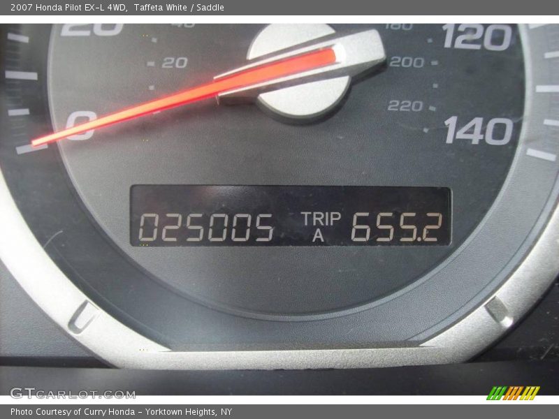 Taffeta White / Saddle 2007 Honda Pilot EX-L 4WD