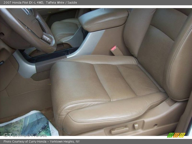 Taffeta White / Saddle 2007 Honda Pilot EX-L 4WD
